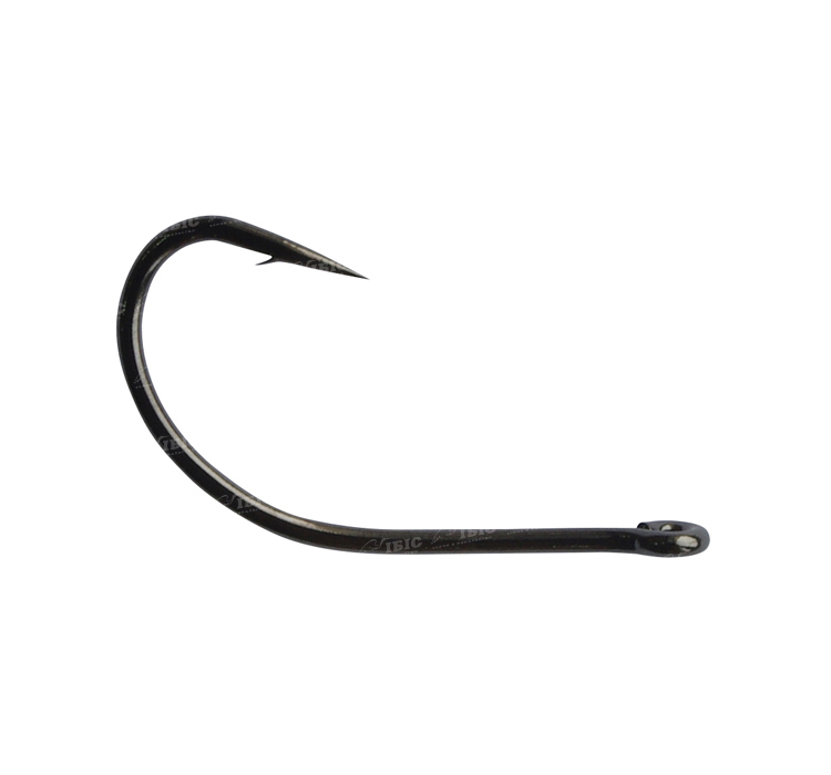 Крючок Decoy KR-23 Black Nickeled #1/0 (10 шт/уп) - 2 Крючок Decoy KR-23 Black Nickeled #1/0 (10 шт/уп) - 2