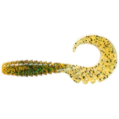 Силіконова приманка FishUP Fancy Grub 2" #036 — Caramel/Green & Black (10 шт./пач.)
