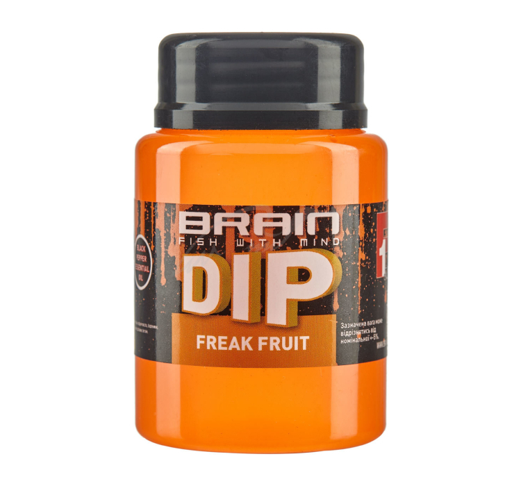 Діп для бойлів Brain F1 Freak Fruit (апельсин/кальмар) 100ml - 1 Діп для бойлів Brain F1 Freak Fruit (апельсин/кальмар) 100ml - 1