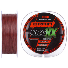 Шнур Brain NRG 8X sinking 200m 0.14mm 11.2kg ц:brown