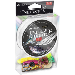 Плетений шнур Mikado NIHONTO FINE BRAID 150 м білий 0,50 мм