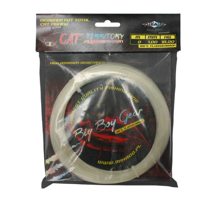 Леска Mikado Fluorocarbon Cat Territory 30м 1,00 мм - 1 Леска Mikado Fluorocarbon Cat Territory 30м 1,00 мм - 1