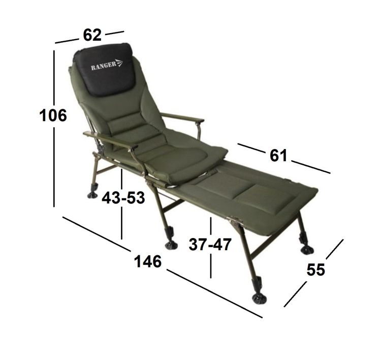 Крісло-ліжко коропове Ranger Carp SL-112 (Арт. RA 2251) Крісло-ліжко коропове Ranger Carp SL-112 (Арт. RA 2251)