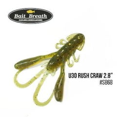 Силиконовая приманка Bait Breath U30 Rush Craw 2.8" (7шт) 868 Motoroil-EX