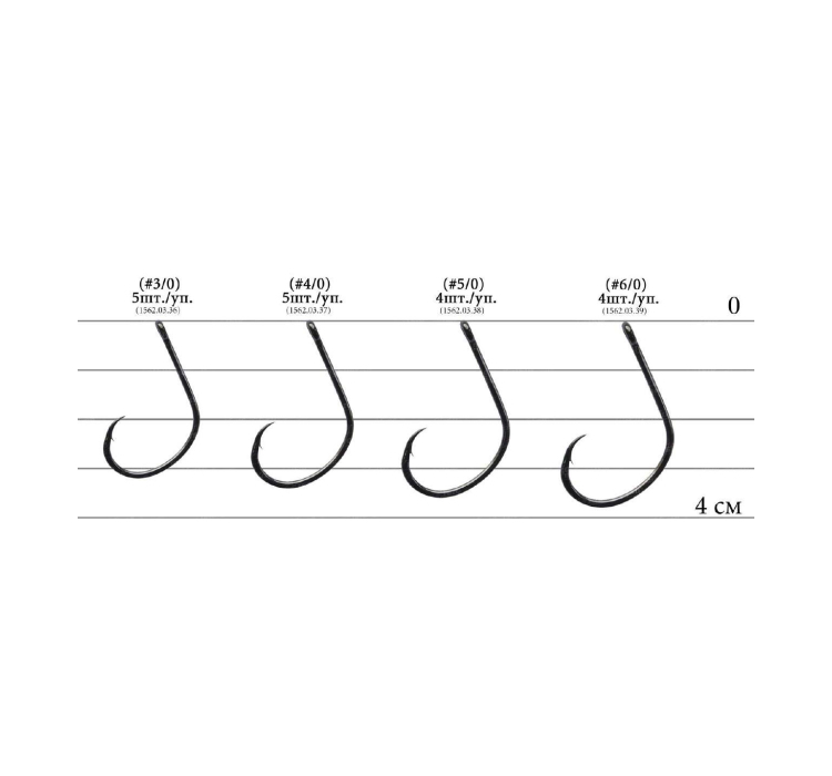 Гачок Decoy KR-32 Circle Light Black Nickeled #3/0 (5 шт/уп) - 3 Гачок Decoy KR-32 Circle Light Black Nickeled #3/0 (5 шт/уп) - 3