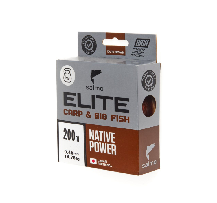 Леска Salmo Elite Carp&Big Fish 200м 0,45мм - 1 Леска Salmo Elite Carp&Big Fish 200м 0,45мм - 1