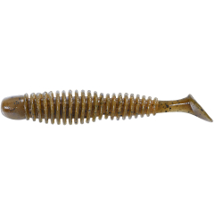 Силиконовая приманка Reins Bubbring Shad 3" 002 Green Pumpkin (8 шт/уп.)