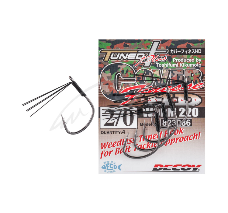 Гачок Decoy Worm220 Cover Finesse HD #4 (5 шт/уп) - 1 Гачок Decoy Worm220 Cover Finesse HD #4 (5 шт/уп) - 1