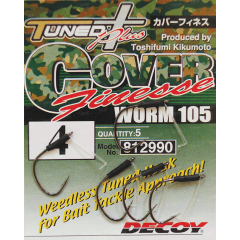 Крючок Decoy Worm105 Cover Finesse #4 (5 шт/уп)