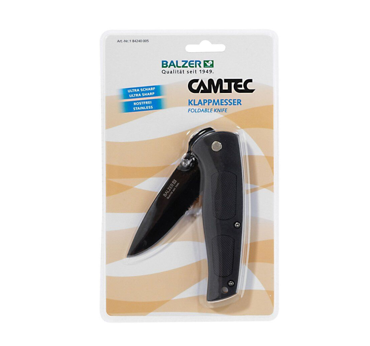 Нож Balzer Foldable Knife 005 9/20см (блистер) - 1 Нож Balzer Foldable Knife 005 9/20см (блистер) - 1