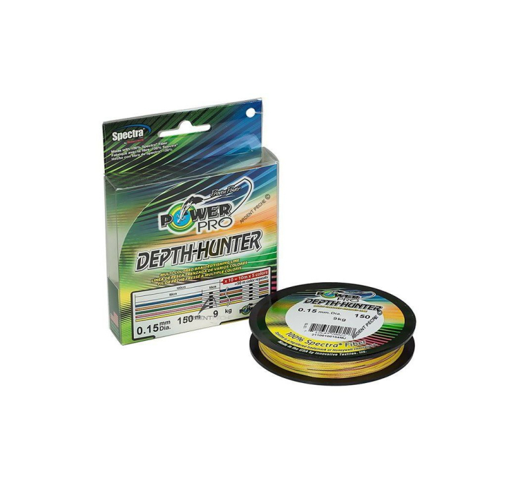 Шнур Power Pro Depth-Hunter 150m Multi Color 0.15 20lb/9kg - 1 Шнур Power Pro Depth-Hunter 150m Multi Color 0.15 20lb/9kg - 1