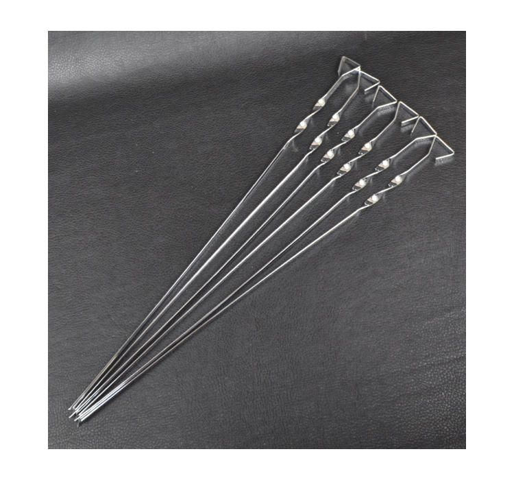 Шампур для шашликів КЕМПІНГ C-6006 (60х2.0мм, 6шт), нержавіюча сталь - 2 Шампур для шашликів КЕМПІНГ C-6006 (60х2.0мм, 6шт), нержавіюча сталь - 2