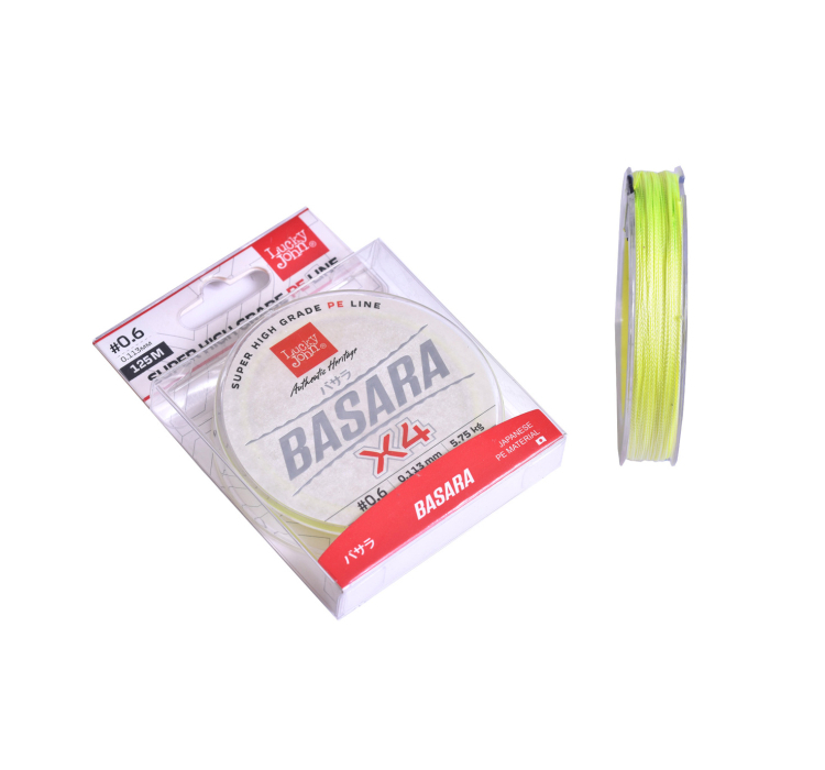 Шнур Lucky John Basara 125м 0,11мм Light Green - 1 Шнур Lucky John Basara 125м 0,11мм Light Green - 1