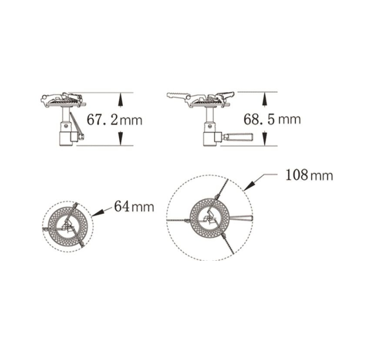 Горелка складная (титановая) Tramp TRG-048 - 10 Горелка складная (титановая) Tramp TRG-048 - 10