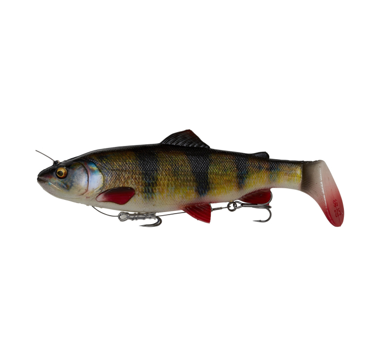 Силиконовая приманка Savage Gear 4D Line Thru Rattle Trout SS 275mm 228.0g Perch (поштучно) (1 шт.) - 1 Силиконовая приманка Savage Gear 4D Line Thru Rattle Trout SS 275mm 228.0g Perch (поштучно) (1 шт.) - 1