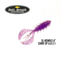 Силіконова приманка Bait Breath SL-Remix Chiby SP 2.4" (10 шт) (Ur121 Grape/Seed)