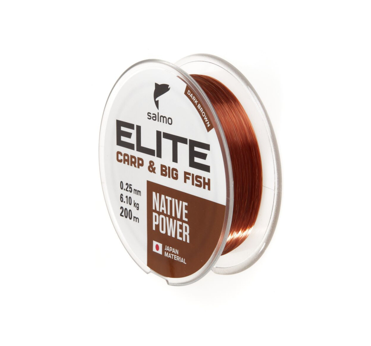 Леска Salmo Elite Carp&Big Fish 200м 0,25мм - 3 Леска Salmo Elite Carp&Big Fish 200м 0,25мм - 3