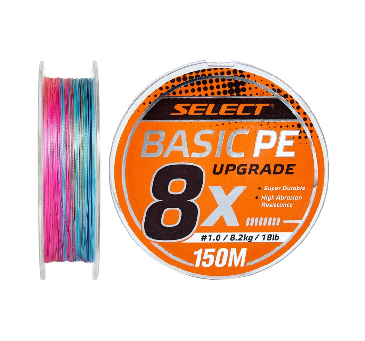 Шнур Select Basic PE 8x 150m (мульти.) #1.2/0.16mm 20lb/9.3kg - 1 Шнур Select Basic PE 8x 150m (мульти.) #1.2/0.16mm 20lb/9.3kg - 1
