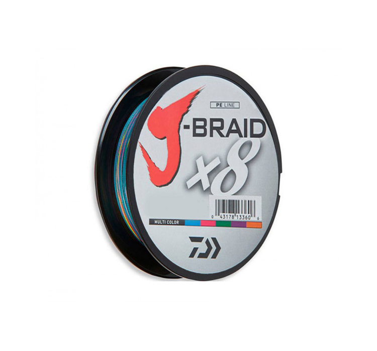Шнур Daiwa J-Braid X8 0.42мм 300м Multicolor - 1 Шнур Daiwa J-Braid X8 0.42мм 300м Multicolor - 1