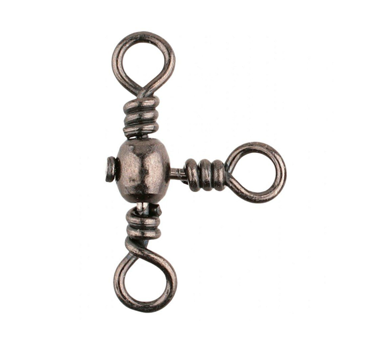 Вертлюжок тройной Mikado Т-образный №12 10кг 5шт./уп. - 1 Вертлюжок тройной Mikado Т-образный №12 10кг 5шт./уп. - 1