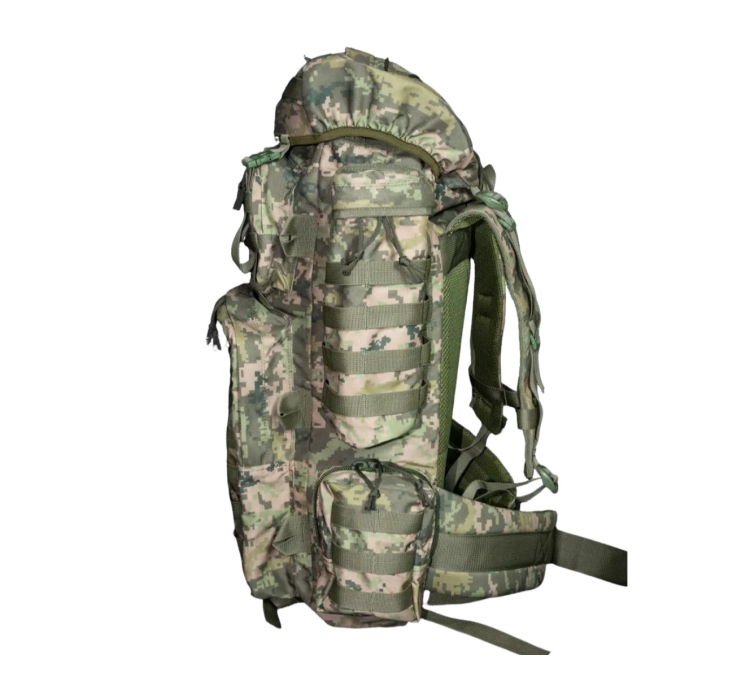 Рюкзак тактичний 70 літрів Kirasa кордура піксель (Арт KI951) Рюкзак тактичний 70 літрів Kirasa кордура піксель (Арт KI951)