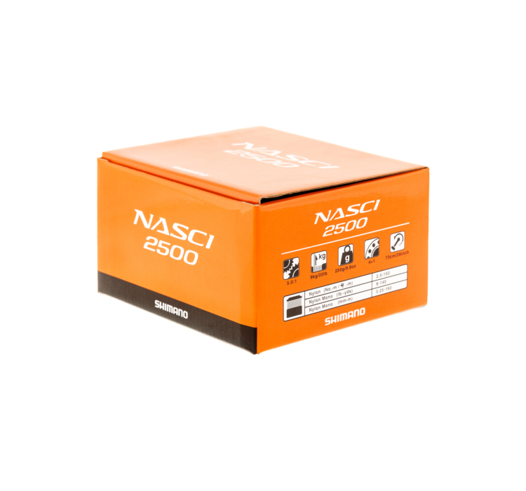 Котушка Shimano Nasci 2500 FB 4+1BB - 9 Котушка Shimano Nasci 2500 FB 4+1BB - 9