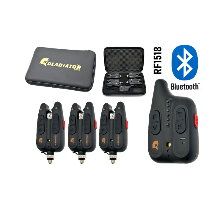 Набір сигналізаторів GLADIATOR BL1518 3+1 Black з пейджером+BLUETOOTH - 1 Набір сигналізаторів GLADIATOR BL1518 3+1 Black з пейджером+BLUETOOTH - 1