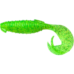 Силіконова приманка Keitech Flapper Grub 4" (7 шт/уп) ц:424 lime chartreuse