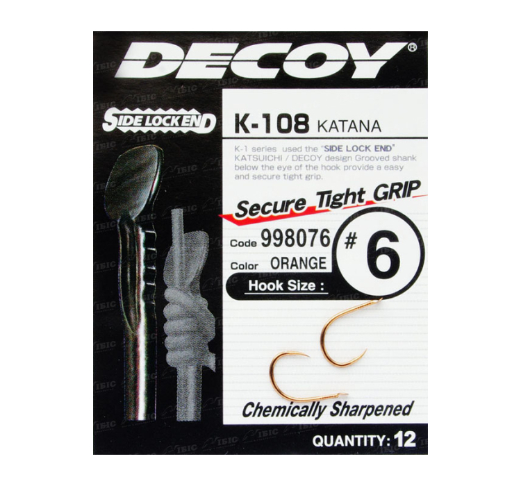 Гачок Decoy K-108 Katana #7 (12 шт/уп) - 1 Гачок Decoy K-108 Katana #7 (12 шт/уп) - 1