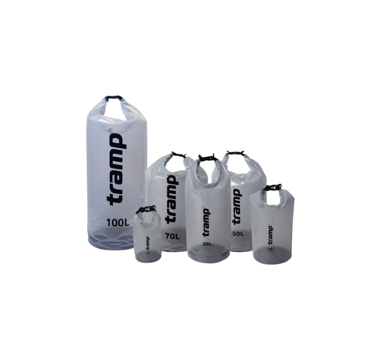 Гермомешок прозрачный 100л Tramp TRA-109 - 3 Гермомешок прозрачный 100л Tramp TRA-109 - 3