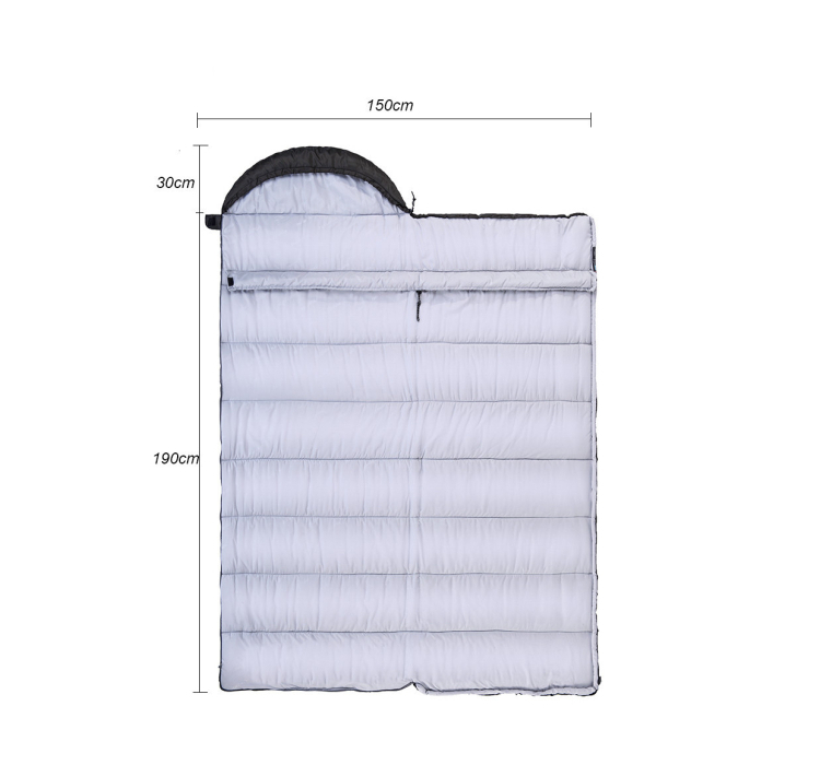 Спальний мішок з капюшоном Nature Hike U280-P з фібер вставкою (190+30)x75см, вага 2кг, 3-8℃ синій - 3 Спальний мішок з капюшоном Nature Hike U280-P з фібер вставкою (190+30)x75см, вага 2кг, 3-8℃ синій - 3