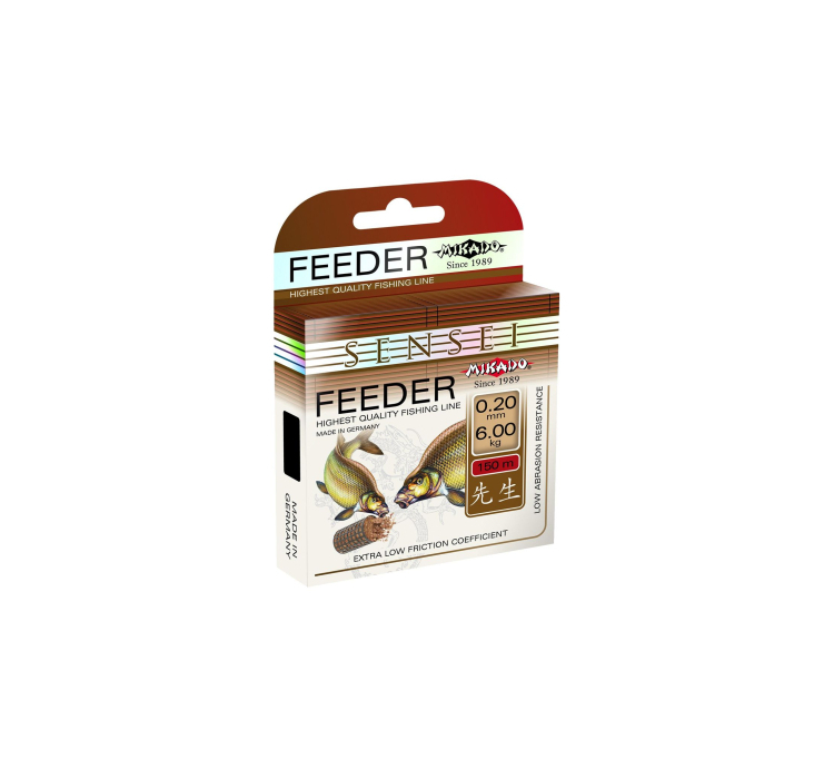 Леска Mikado Sensei Feeder 30м 0,16мм 4,3кг (черный) - 1 Леска Mikado Sensei Feeder 30м 0,16мм 4,3кг (черный) - 1