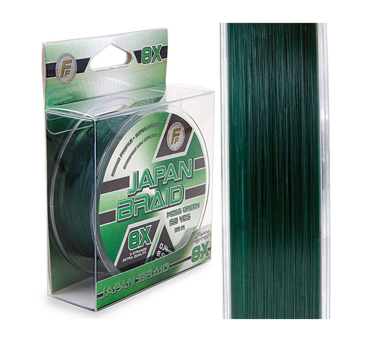 Шнур Lineaeffe FF Japan Braid 8X Moss Green 135м/150yds 0.14мм FishTest-8.50кг - 1 Шнур Lineaeffe FF Japan Braid 8X Moss Green 135м/150yds 0.14мм FishTest-8.50кг - 1