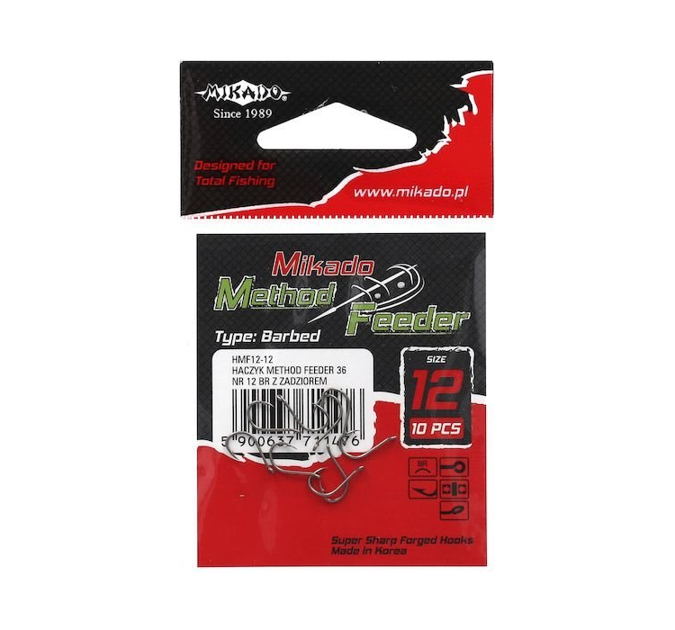 Крючки Mikado Method Feeder 36 (бронзовый) № 8 - 2 Крючки Mikado Method Feeder 36 (бронзовый) № 8 - 2