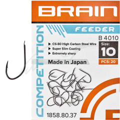 Гачок Brain Feeder B4010 #10 (20 шт/уп) ц:black nickel