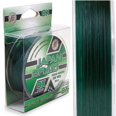 Шнур Lineaeffe FF Japan Braid 8X Moss Green 135м/150yds 0.14мм FishTest-8.50кг