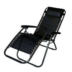 Лежак KingCamp Deckchair Enlarged Style (KC3903) Black