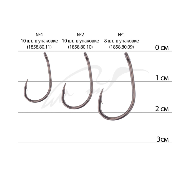 Гачок Brain Wide Gape #4 (10 шт/уп) - 3 Гачок Brain Wide Gape #4 (10 шт/уп) - 3
