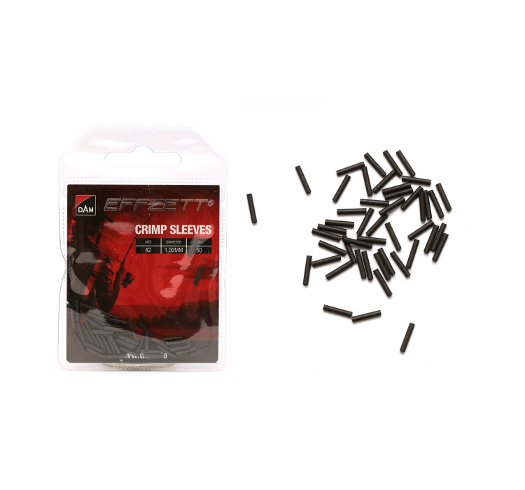 Обтискні трубочки DAM Effzett Crimp Sleeves 1.2 мм - 2 Обтискні трубочки DAM Effzett Crimp Sleeves 1.2 мм - 2