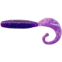 Силіконова приманка Reins Fat G-Tail Grub 3" 567 Lilac Silver & Blue Flake (12 шт./пач.)