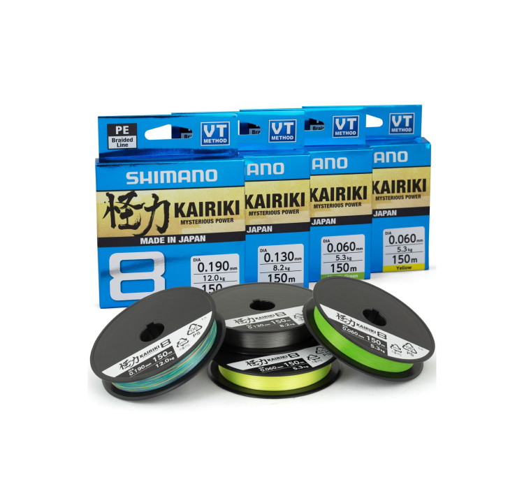 Шнур Shimano Kairiki 8 PE (Mantis Green) 300m 0.10mm 6.5kg - 3 Шнур Shimano Kairiki 8 PE (Mantis Green) 300m 0.10mm 6.5kg - 3