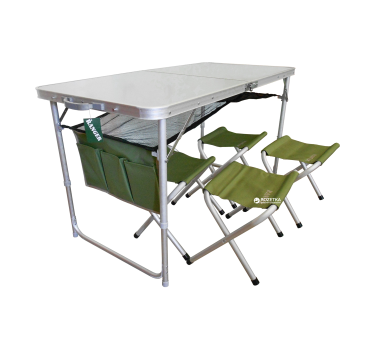Компактный столик и складывающиеся стулья Ranger ТA 21407+FS 21124 (RA 1102) - 2 Компактный столик и складывающиеся стулья Ranger ТA 21407+FS 21124 (RA 1102) - 2