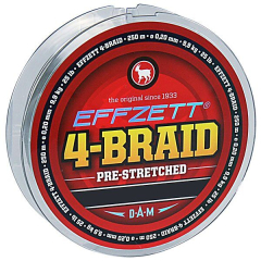 Шнур DAM Effzett 4-Braid 125м 0,18мм 9,1кг/20Lb (moss green)