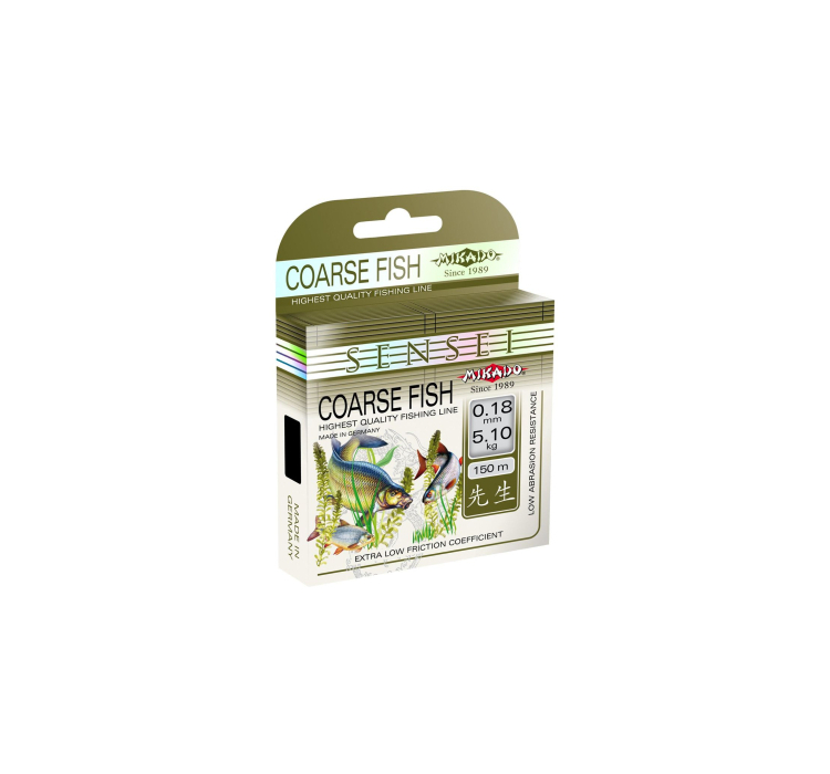 Леска Mikado SENSEI COARSE FISH 150м 0,16мм - 1 Леска Mikado SENSEI COARSE FISH 150м 0,16мм - 1