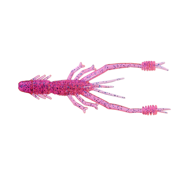 Силіконова приманка Reins Ring Shrimp 4" 443 Pink Sardine (8 шт./пач.) - 1 Силіконова приманка Reins Ring Shrimp 4" 443 Pink Sardine (8 шт./пач.) - 1