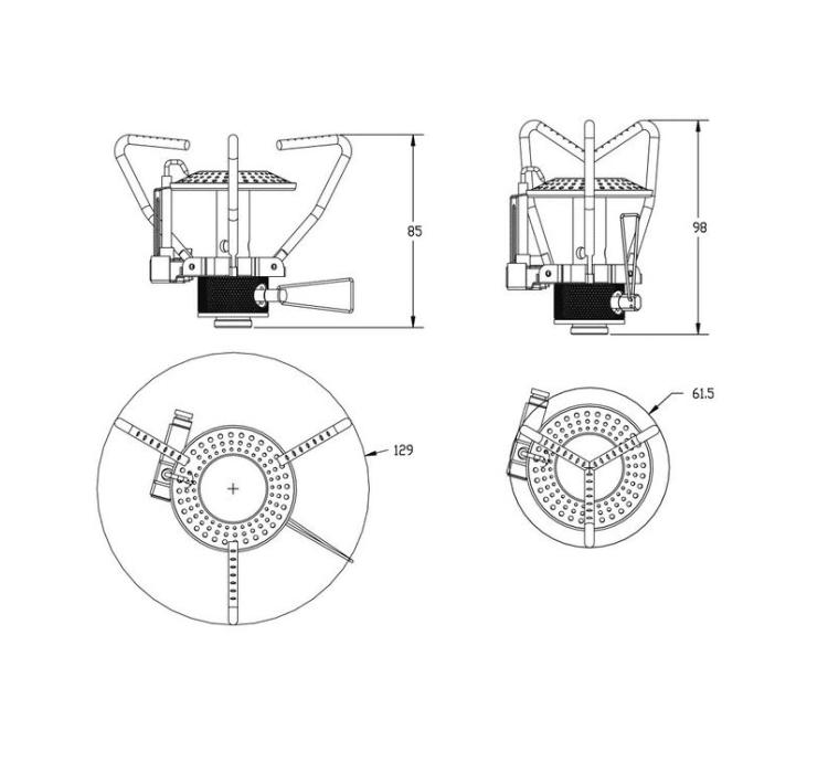 Пальник компактний з п'єзопідпалом Tramp TRG-045 - 5 Пальник компактний з п'єзопідпалом Tramp TRG-045 - 5