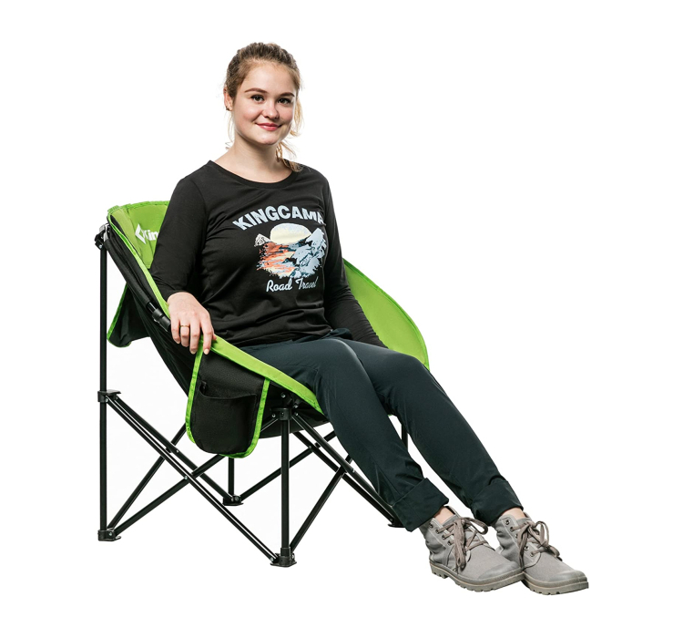 Лежак KingCamp Moon Leisure Chair (KC3816) Black/Green - 5 Лежак KingCamp Moon Leisure Chair (KC3816) Black/Green - 5