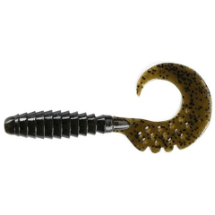 Силіконова приманка FishUP Fancy Grub 2.5"" #043 - Watermelon Brown/Black (10шт/уп)