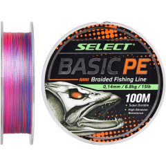 Шнур Select Basic PE 150m (різнобарв.) 0.20mm 28lb/12.7kg