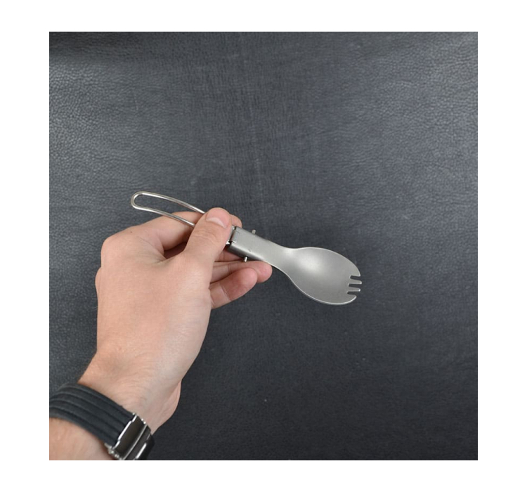 2 в 1 ложка + виделка алюмінієва, складна Alocs TW-104 - 9 2 в 1 ложка + виделка алюмінієва, складна Alocs TW-104 - 9